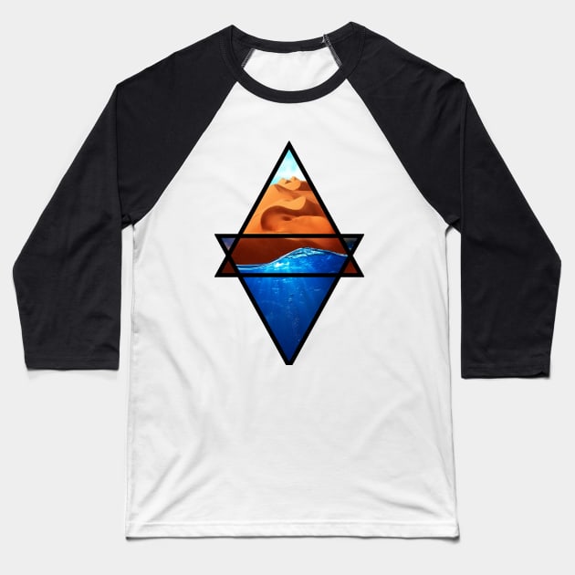 DESERT WATER Baseball T-Shirt by eraser